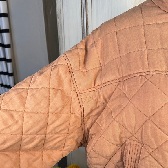 BLANKNYC Women's Quilted Bomber Jacket in Salmon - Picture 5 of 12